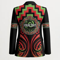 Aotearoa Ngati Maru Personalised Blazer Maori Iwi Poutama Puhoro Tattoo LT14 - Polynesian Pride