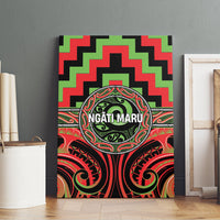 Aotearoa Ngati Maru Canvas Wall Art Maori Iwi Poutama Puhoro Tattoo LT14 - Polynesian Pride