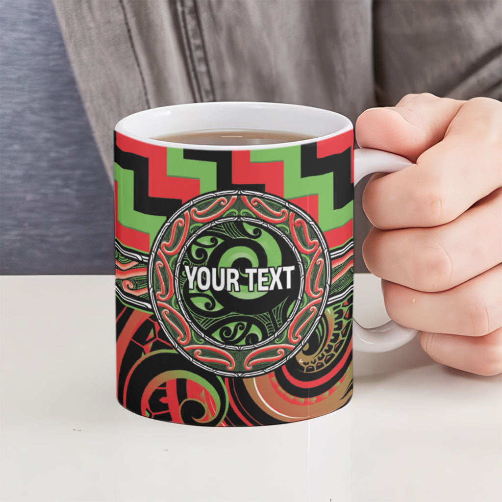 Aotearoa Ngati Maru Personalised Ceramic Mug Maori Iwi Poutama Puhoro Tattoo LT14 - Polynesian Pride