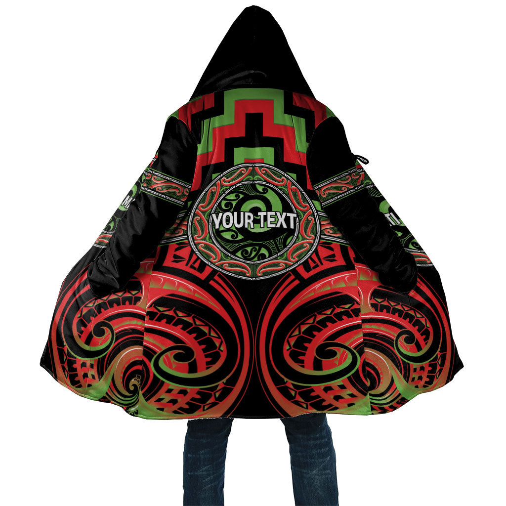 Aotearoa Ngati Maru Personalised Cloak Maori Iwi Poutama Puhoro Tattoo LT14 Unisex Red - Polynesian Pride