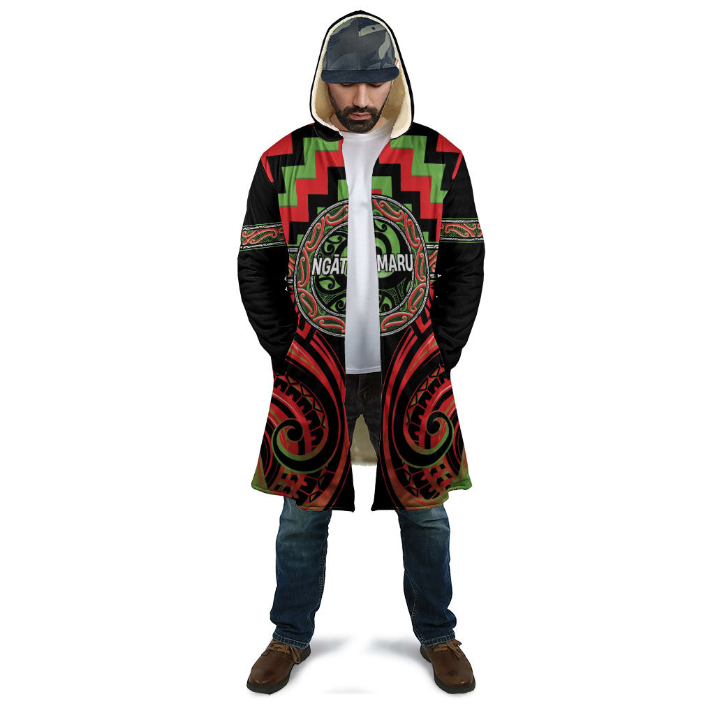 Aotearoa Ngati Maru Personalised Cloak Maori Iwi Poutama Puhoro Tattoo LT14 - Polynesian Pride