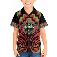 Aotearoa Ngati Maru Personalised Hawaiian Shirt Maori Iwi Poutama Puhoro Tattoo LT14 - Polynesian Pride