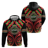 Aotearoa Ngati Maru Personalised Hoodie Maori Iwi Poutama Puhoro Tattoo LT14 - Polynesian Pride