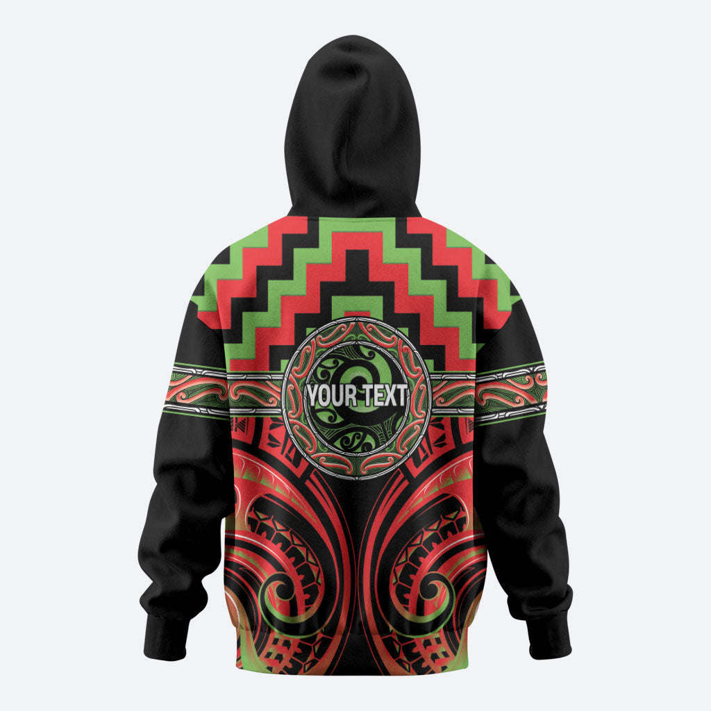 Aotearoa Ngati Maru Personalised Hoodie Maori Iwi Poutama Puhoro Tattoo LT14 - Polynesian Pride