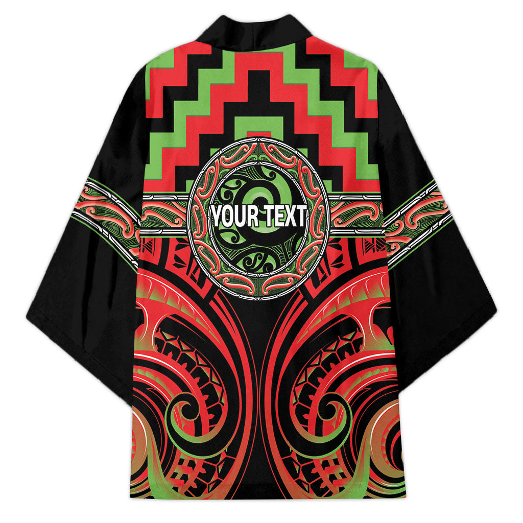 Aotearoa Ngati Maru Personalised Kimono Maori Iwi Poutama Puhoro Tattoo LT14 - Polynesian Pride
