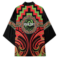 Aotearoa Ngati Maru Personalised Kimono Maori Iwi Poutama Puhoro Tattoo LT14 - Polynesian Pride