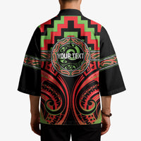 Aotearoa Ngati Maru Personalised Kimono Maori Iwi Poutama Puhoro Tattoo LT14 - Polynesian Pride