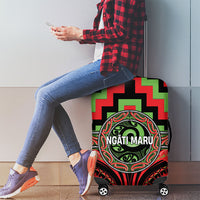Aotearoa Ngati Maru Luggage Cover Maori Iwi Poutama Puhoro Tattoo LT14 - Polynesian Pride