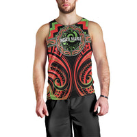 Aotearoa Ngati Maru Personalised Men Tank Top Maori Iwi Poutama Puhoro Tattoo LT14 - Polynesian Pride