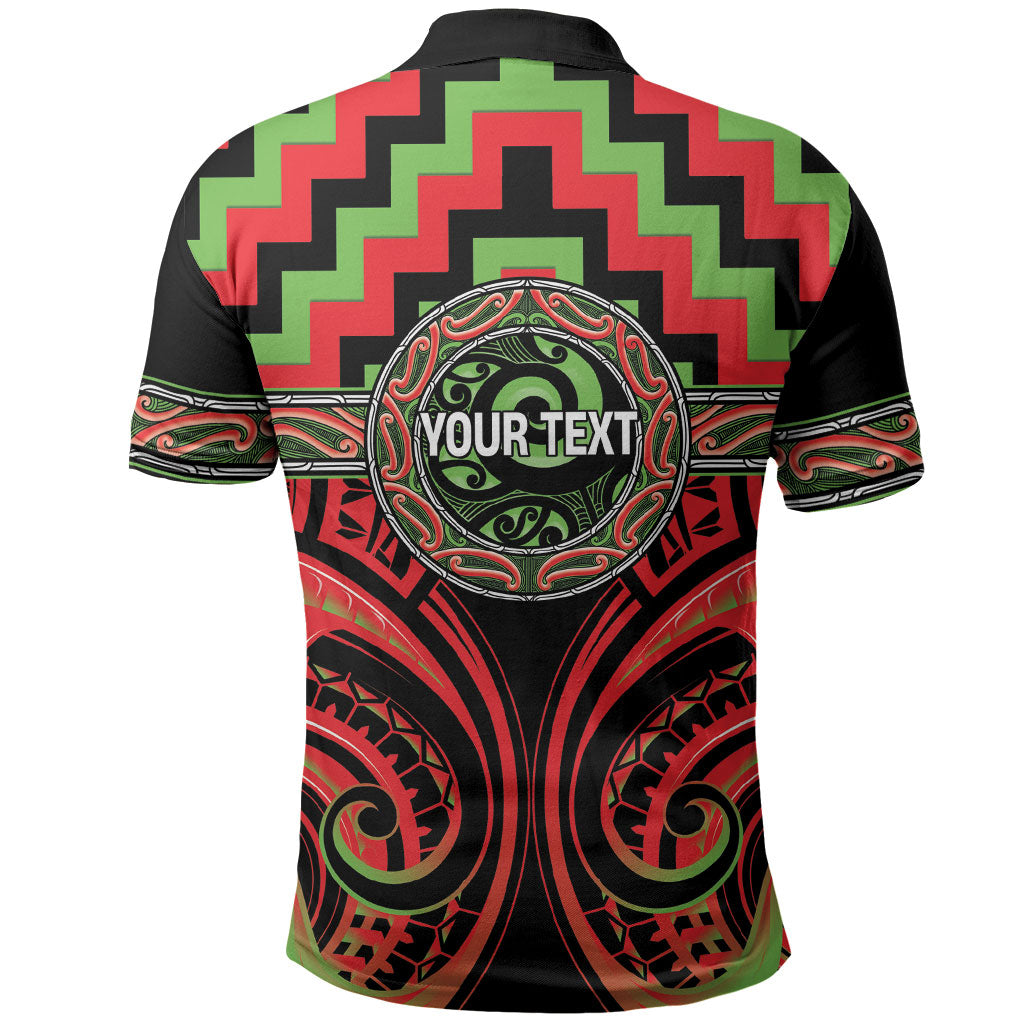 Aotearoa Ngati Maru Personalised Polo Shirt Maori Iwi Poutama Puhoro Tattoo LT14 - Polynesian Pride