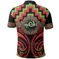 Aotearoa Ngati Maru Personalised Polo Shirt Maori Iwi Poutama Puhoro Tattoo LT14 - Polynesian Pride