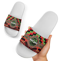 Aotearoa Ngati Maru Slide Sandals Maori Iwi Poutama Puhoro Tattoo LT14 - Polynesian Pride