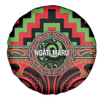 Aotearoa Ngati Maru Spare Tire Cover Maori Iwi Poutama Puhoro Tattoo LT14 - Polynesian Pride
