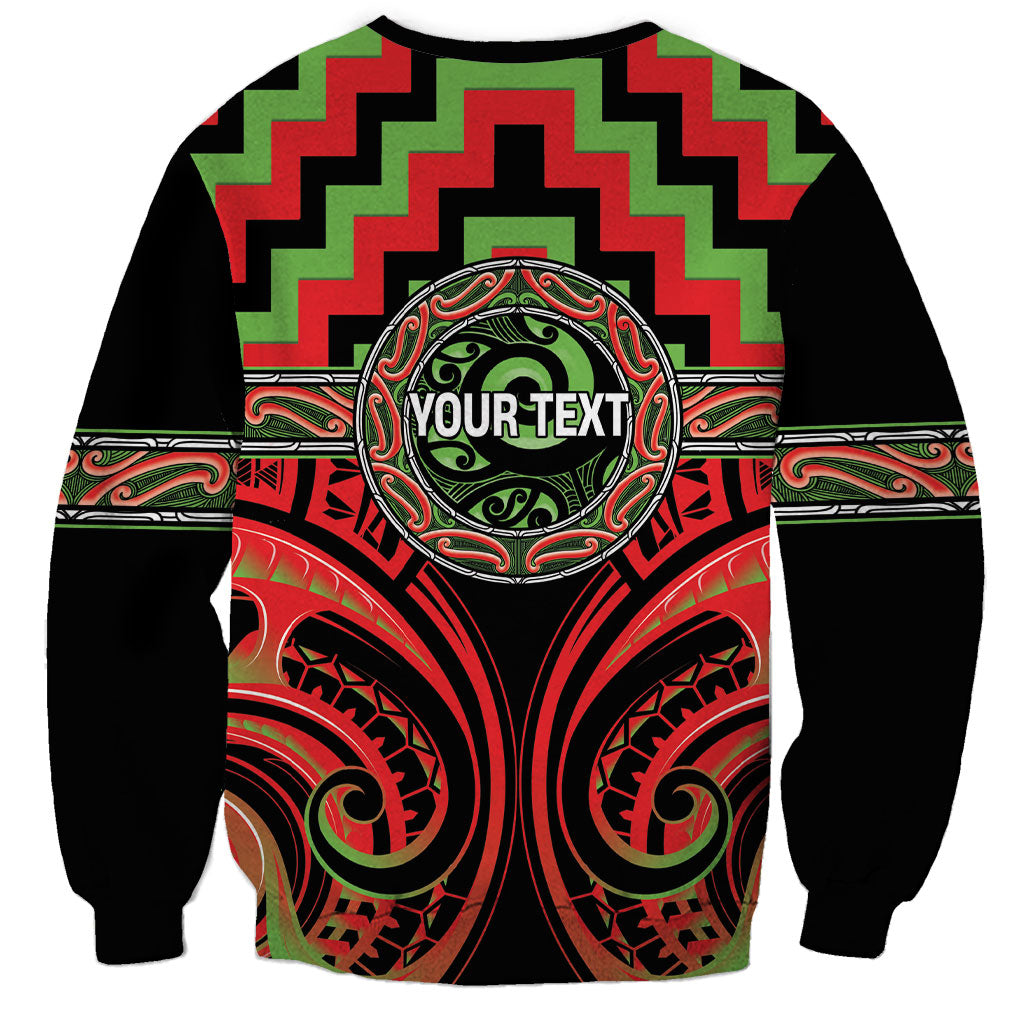 Aotearoa Ngati Maru Personalised Sweatshirt Maori Iwi Poutama Puhoro Tattoo LT14 - Polynesian Pride