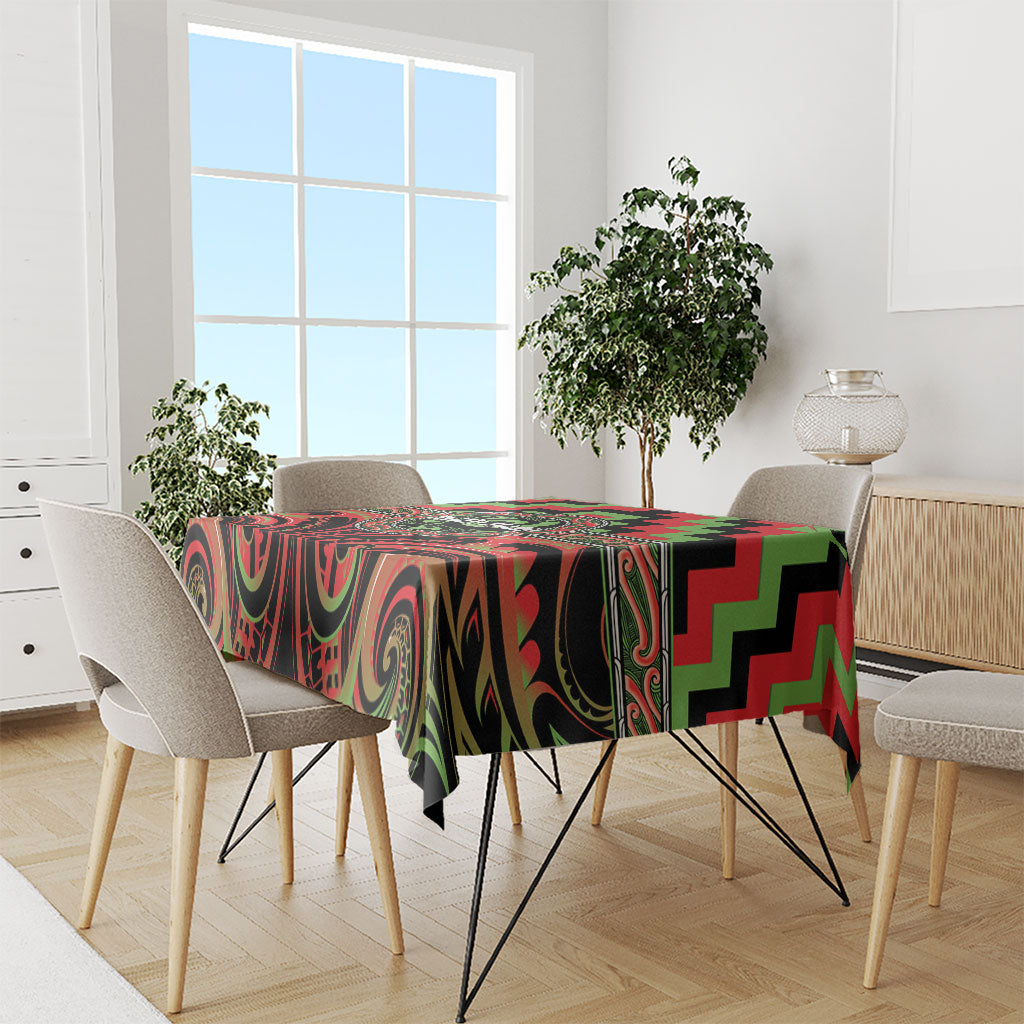 Aotearoa Ngati Maru Tablecloth Maori Iwi Poutama Puhoro Tattoo LT14 - Polynesian Pride