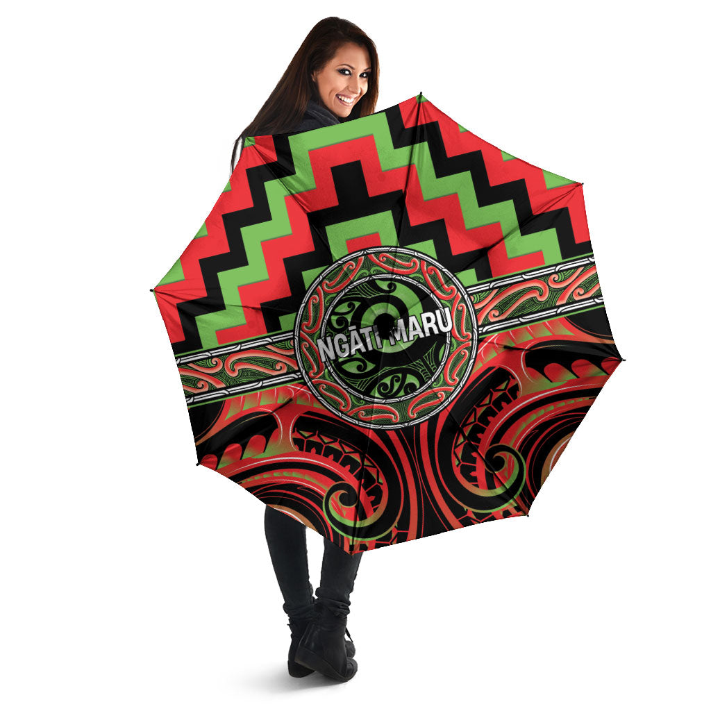 Aotearoa Ngati Maru Umbrella Maori Iwi Poutama Puhoro Tattoo LT14 - Polynesian Pride