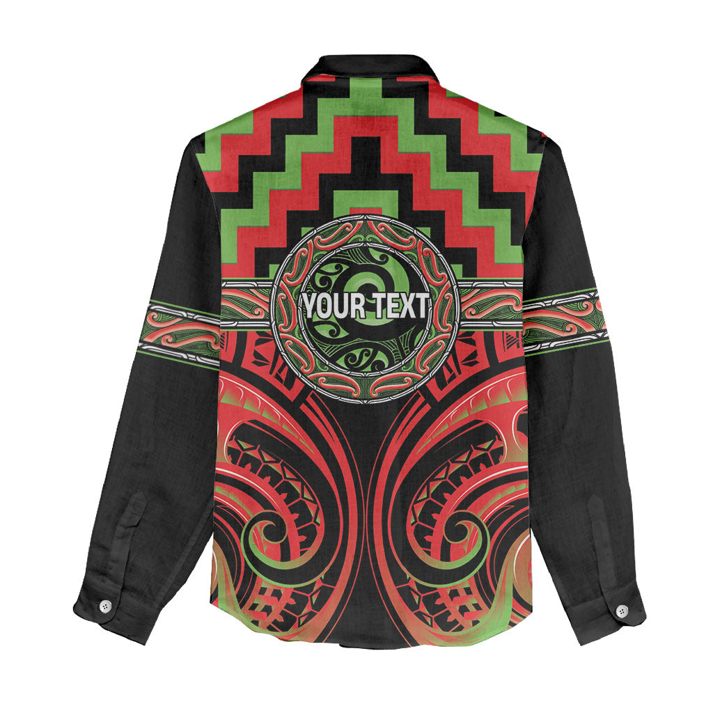 Aotearoa Ngati Maru Personalised Women Casual Shirt Maori Iwi Poutama Puhoro Tattoo LT14 - Polynesian Pride