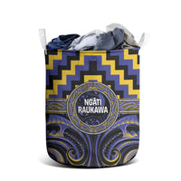 Aotearoa Ngati Raukawa Laundry Basket Maori Iwi Poutama Puhoro Tattoo LT14 - Polynesian Pride