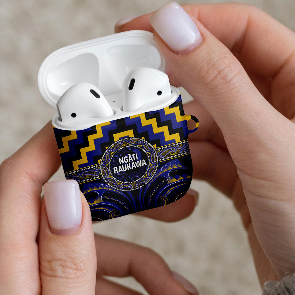 Aotearoa Ngati Raukawa AirPods Case Maori Iwi Poutama Puhoro Tattoo LT14 - Polynesian Pride