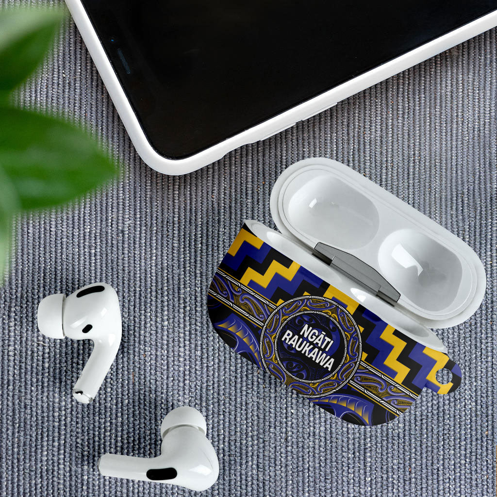 Aotearoa Ngati Raukawa AirPods Case Maori Iwi Poutama Puhoro Tattoo LT14 - Polynesian Pride