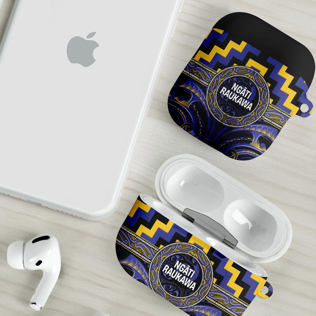 Aotearoa Ngati Raukawa AirPods Case Maori Iwi Poutama Puhoro Tattoo LT14 - Polynesian Pride