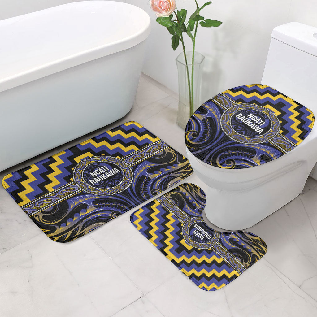 Aotearoa Ngati Raukawa Bathroom Set Maori Iwi Poutama Puhoro Tattoo LT14 - Polynesian Pride