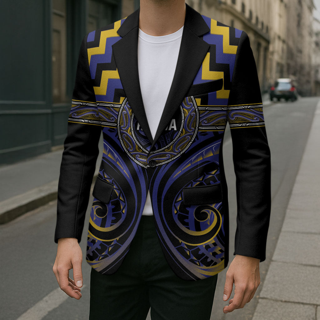Aotearoa Ngati Raukawa Personalised Blazer Maori Iwi Poutama Puhoro Tattoo LT14 - Polynesian Pride