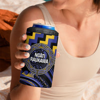 Aotearoa Ngati Raukawa Personalised 4 in 1 Can Cooler Tumbler Maori Iwi Poutama Puhoro Tattoo LT14 - Polynesian Pride