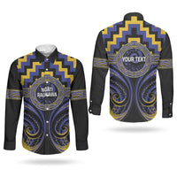 Aotearoa Ngati Raukawa Personalised Couples Matching Summer Maxi Dress and Long Sleeve Button Shirt Maori Iwi Poutama Puhoro Tattoo LT14 - Polynesian Pride