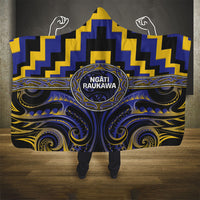 Aotearoa Ngati Raukawa Hooded Blanket Maori Iwi Poutama Puhoro Tattoo LT14 - Polynesian Pride