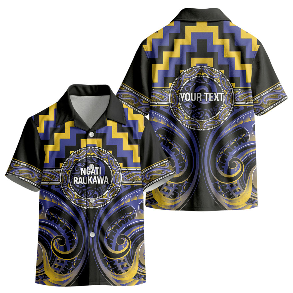 Aotearoa Ngati Raukawa Personalised Kid Hawaiian Shirt Maori Iwi Poutama Puhoro Tattoo LT14 - Polynesian Pride