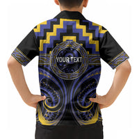 Aotearoa Ngati Raukawa Personalised Kid Hawaiian Shirt Maori Iwi Poutama Puhoro Tattoo LT14 - Polynesian Pride