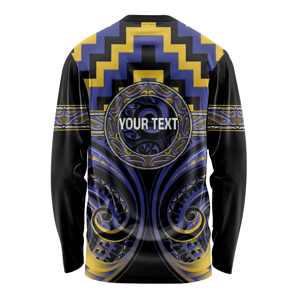 Aotearoa Ngati Raukawa Personalised Long Sleeve Shirt Maori Iwi Poutama Puhoro Tattoo LT14 - Polynesian Pride