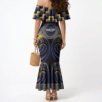 Aotearoa Ngati Raukawa Personalised Mermaid Dress Maori Iwi Poutama Puhoro Tattoo LT14 - Polynesian Pride