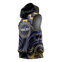 Aotearoa Ngati Raukawa Personalised Sleeveless Hoodie Maori Iwi Poutama Puhoro Tattoo LT14 - Polynesian Pride