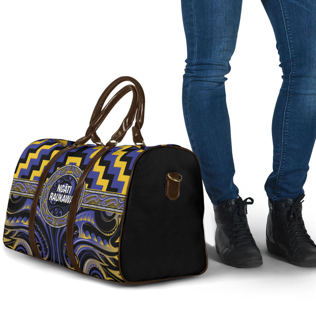 Aotearoa Ngati Raukawa Travel Bag Maori Iwi Poutama Puhoro Tattoo LT14 - Polynesian Pride