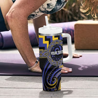 Aotearoa Ngati Raukawa Personalised Tumbler With Handle Maori Iwi Poutama Puhoro Tattoo LT14 - Polynesian Pride