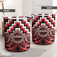 Aotearoa Ngati Toa Laundry Basket Maori Iwi Poutama Puhoro Tattoo LT14 - Polynesian Pride