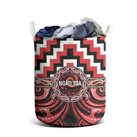 Aotearoa Ngati Toa Laundry Basket Maori Iwi Poutama Puhoro Tattoo LT14 - Polynesian Pride