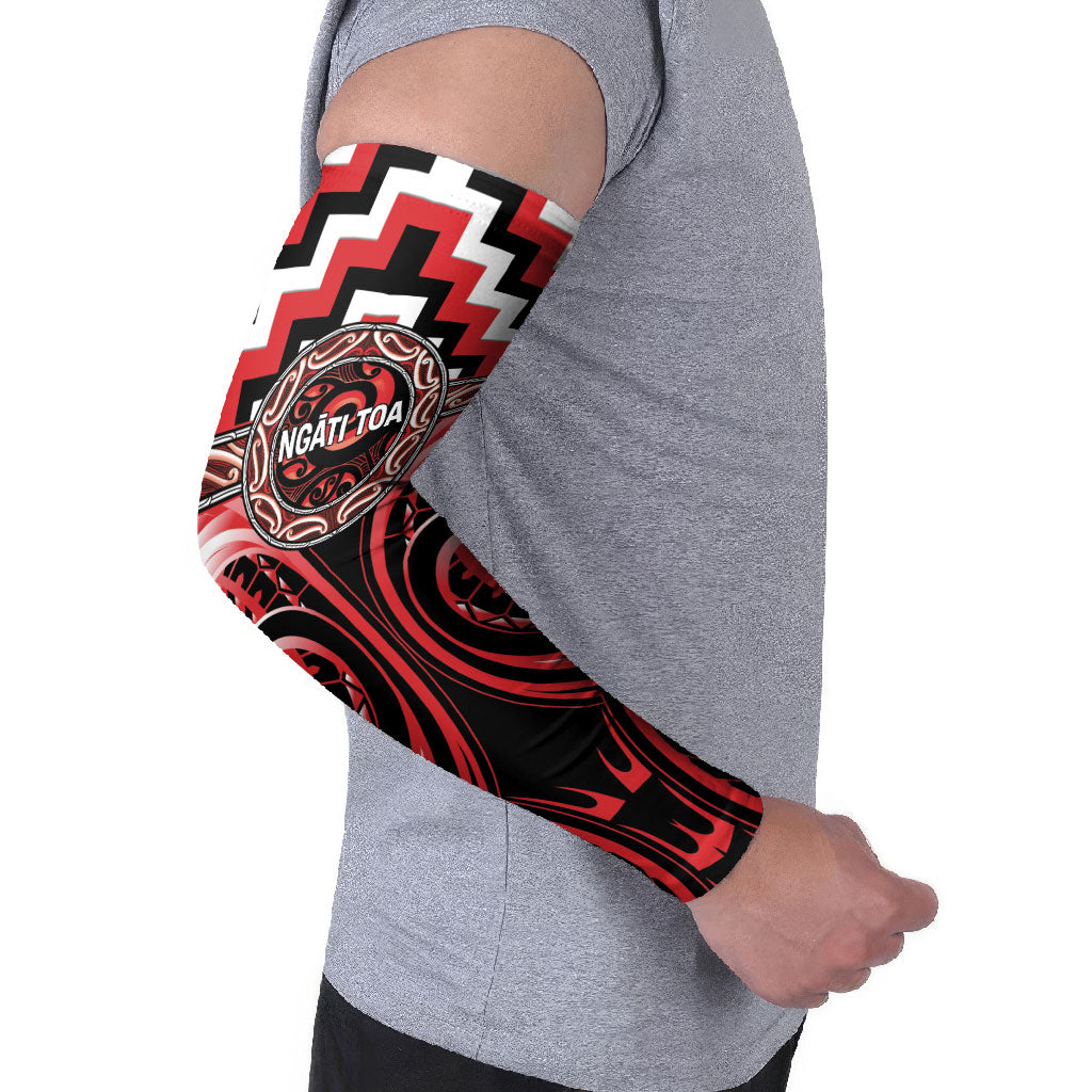 Aotearoa Ngati Toa Personalised Arm Sleeves Maori Iwi Poutama Puhoro Tattoo LT14 - Polynesian Pride
