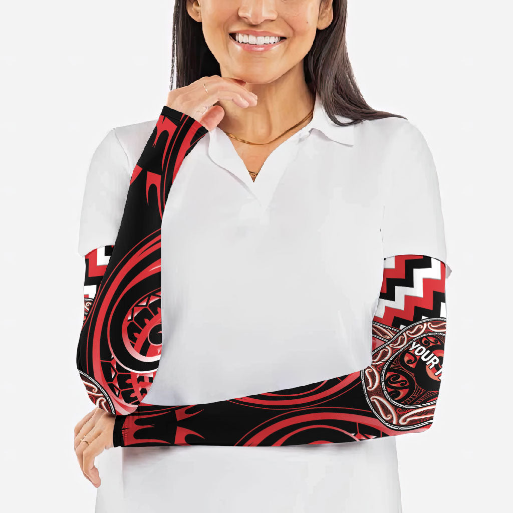Aotearoa Ngati Toa Personalised Arm Sleeves Maori Iwi Poutama Puhoro Tattoo LT14 - Polynesian Pride