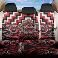 Aotearoa Ngati Toa Back Car Seat Cover Maori Iwi Poutama Puhoro Tattoo LT14 One Size Red - Polynesian Pride