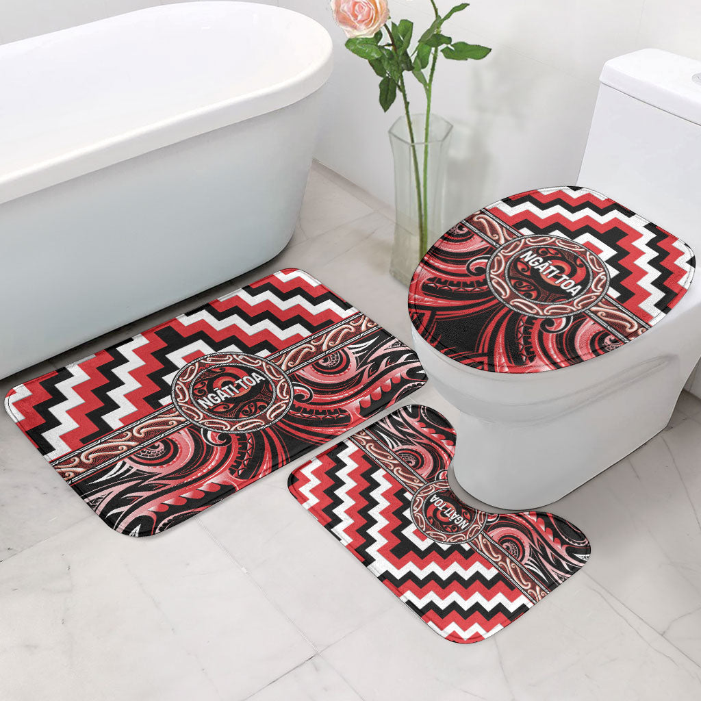 Aotearoa Ngati Toa Bathroom Set Maori Iwi Poutama Puhoro Tattoo LT14 - Polynesian Pride