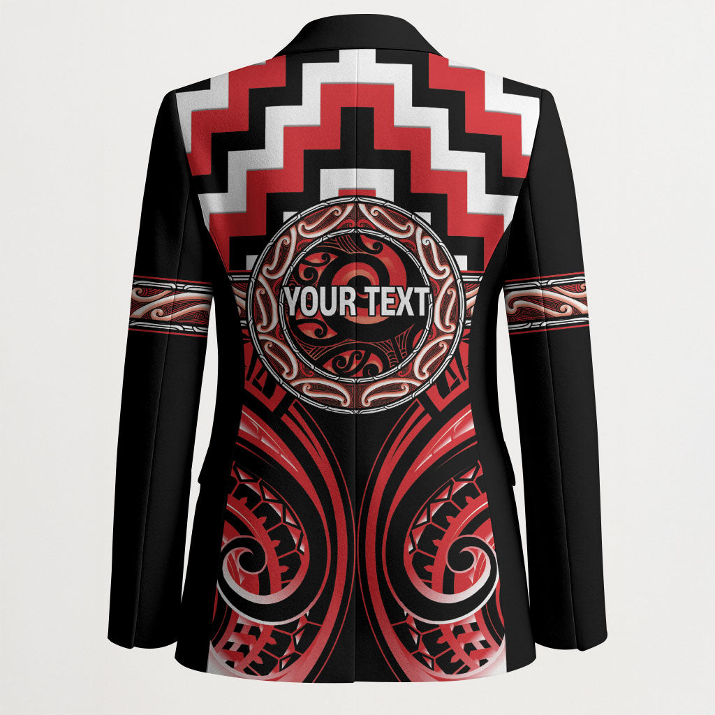 Aotearoa Ngati Toa Personalised Blazer Maori Iwi Poutama Puhoro Tattoo LT14 - Polynesian Pride