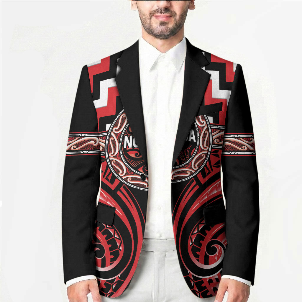 Aotearoa Ngati Toa Personalised Blazer Maori Iwi Poutama Puhoro Tattoo LT14 - Polynesian Pride