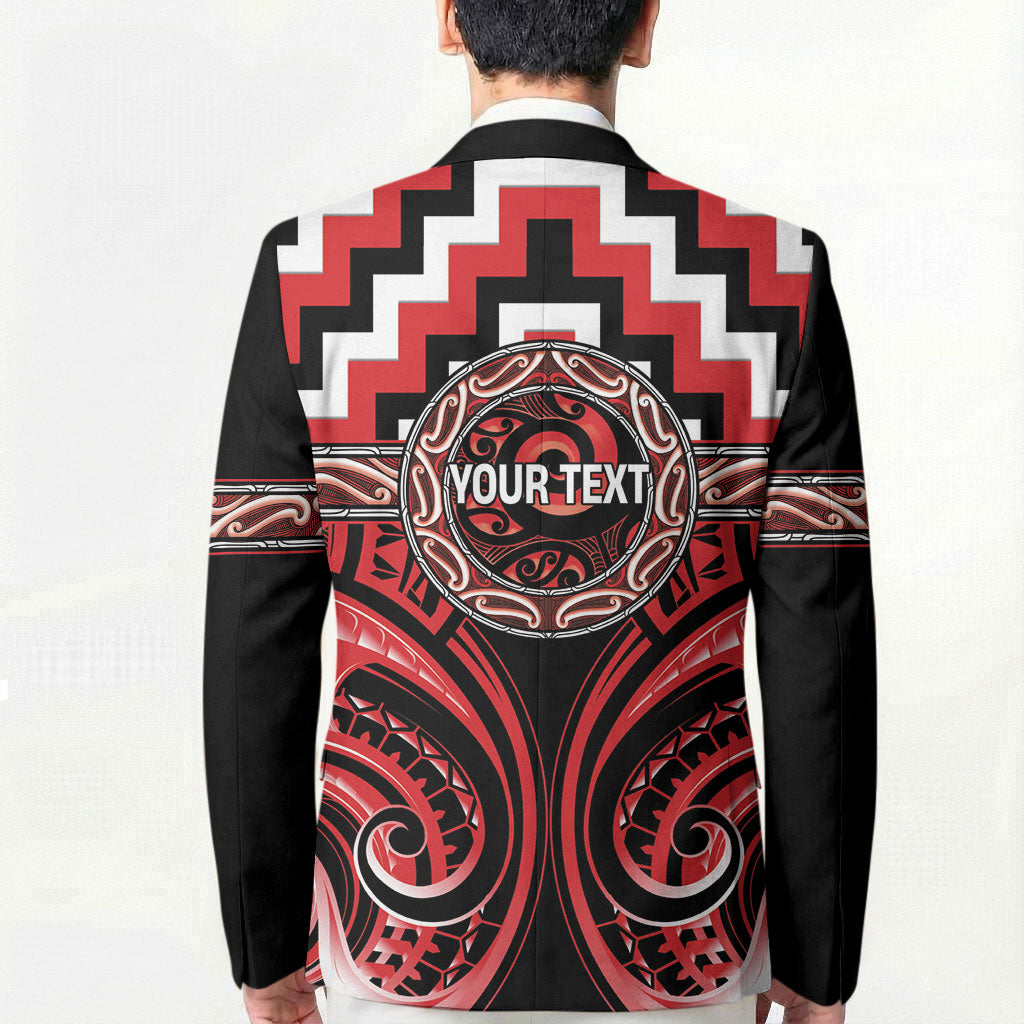Aotearoa Ngati Toa Personalised Blazer Maori Iwi Poutama Puhoro Tattoo LT14 - Polynesian Pride