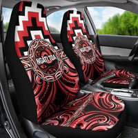 Aotearoa Ngati Toa Car Seat Cover Maori Iwi Poutama Puhoro Tattoo LT14 - Polynesian Pride