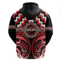 Aotearoa Ngati Toa Personalised Hoodie Maori Iwi Poutama Puhoro Tattoo LT14 - Polynesian Pride