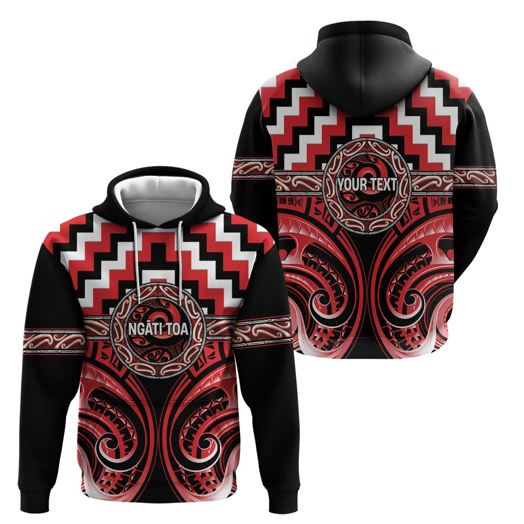 Aotearoa Ngati Toa Personalised Hoodie Maori Iwi Poutama Puhoro Tattoo LT14 - Polynesian Pride