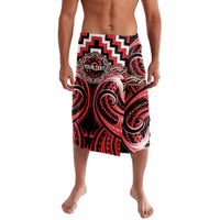 Aotearoa Ngati Toa Personalised Lavalava Maori Iwi Poutama Puhoro Tattoo LT14 Red - Polynesian Pride